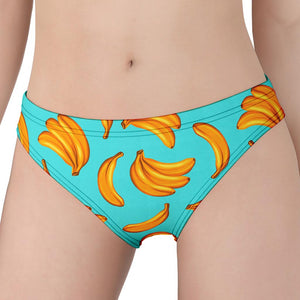 Blue Banana Pattern Print Women's Panties