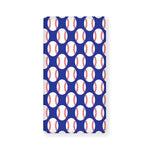 Blue Baseball Pattern Print Baby Crib Sheet