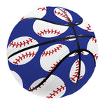 Blue Baseball Pattern Print Basketball