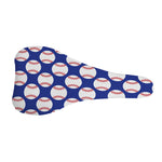 Blue Baseball Pattern Print Bicycle Seat Cover