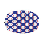 Blue Baseball Pattern Print Car Side Mirror Covers