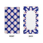 Blue Baseball Pattern Print Changing Pad Cover