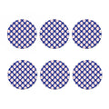 Blue Baseball Pattern Print Coaster Set