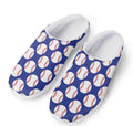 Blue Baseball Pattern Print Mesh Casual Shoes
