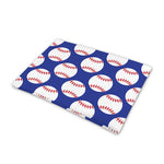 Blue Baseball Pattern Print Pet Cooling Mat Cover