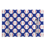 Blue Baseball Pattern Print Placemat