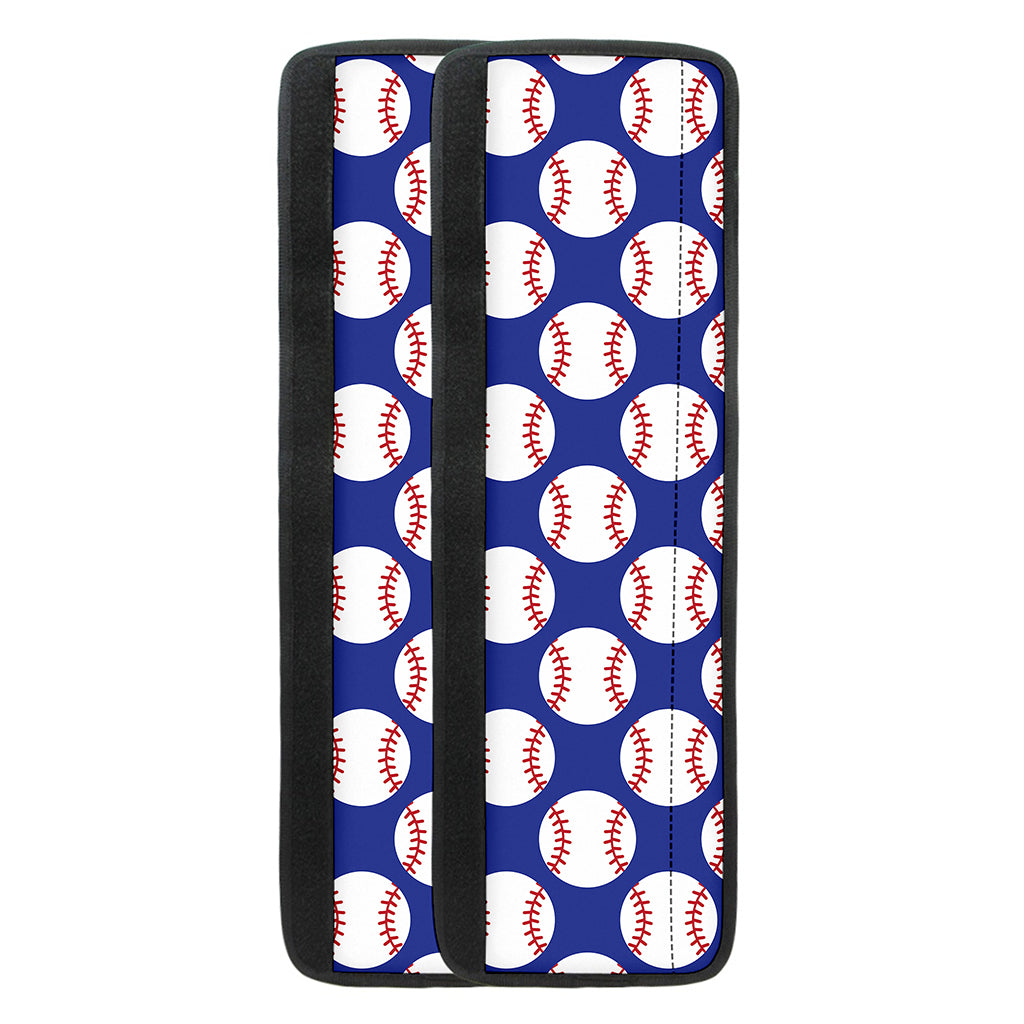 Blue Baseball Pattern Print Refrigerator Handle Covers