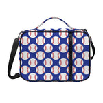 Blue Baseball Pattern Print Shoulder Strap Bible Bag