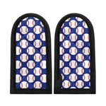Blue Baseball Pattern Print Skillet Handle Cover