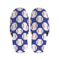Blue Baseball Pattern Print Slippers