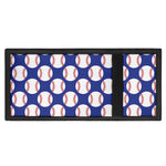 Blue Baseball Pattern Print Trifold Wallet