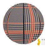 Blue Beige And Orange Glen Plaid Print Basketball