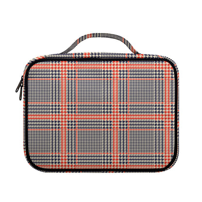 Blue Beige And Orange Glen Plaid Print Briefcase Bible Bag