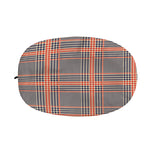 Blue Beige And Orange Glen Plaid Print Car Side Mirror Covers