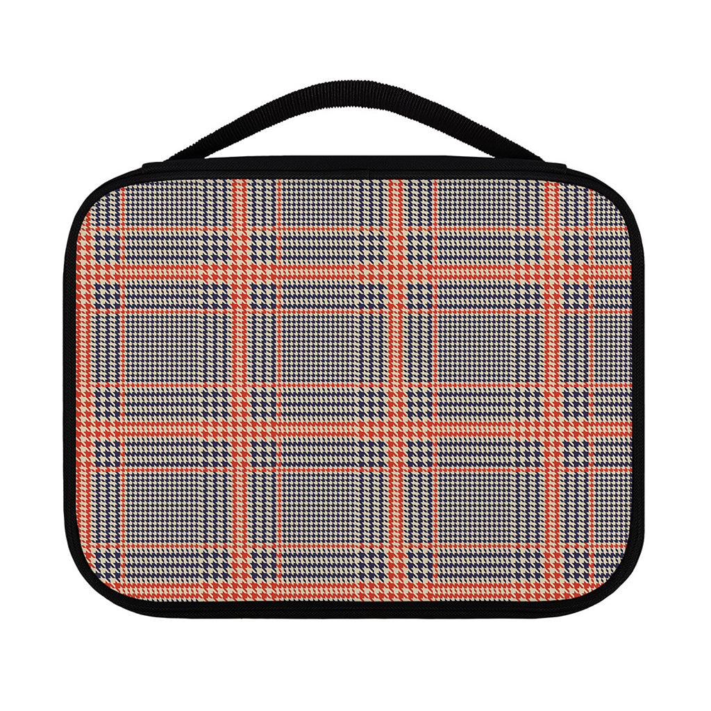 Blue Beige And Orange Glen Plaid Print Classic Bible Case
