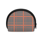 Blue Beige And Orange Glen Plaid Print Coin Purse