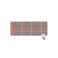 Blue Beige And Orange Glen Plaid Print Extended Mouse Pad