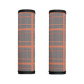 Blue Beige And Orange Glen Plaid Print Handle Covers