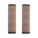 Blue Beige And Orange Glen Plaid Print Handle Covers