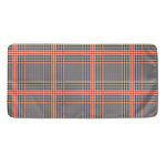Blue Beige And Orange Glen Plaid Print Towel