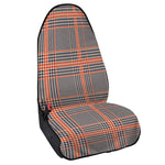 Blue Beige And Orange Glen Plaid Print Waterproof Car Seat Cover