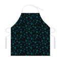 Blue Bitcoin Pattern Print Adjustable Apron