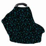 Blue Bitcoin Pattern Print Baby Seat Cover