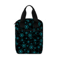 Blue Bitcoin Pattern Print Bible Tote Bag