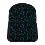 Blue Bitcoin Pattern Print Casual Backpack