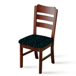 Blue Bitcoin Pattern Print Chair Cushion Cover