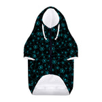 Blue Bitcoin Pattern Print Dog Zip Up Hoodie