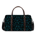 Blue Bitcoin Pattern Print Duffel Bag
