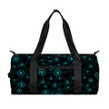 Blue Bitcoin Pattern Print Gym Bag