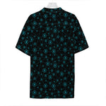 Blue Bitcoin Pattern Print Hawaiian Shirt
