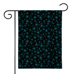 Blue Bitcoin Pattern Print House Flag