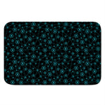 Blue Bitcoin Pattern Print Indoor Door Mat