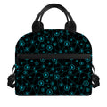 Blue Bitcoin Pattern Print Insulated Lunch Bag