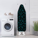 Blue Bitcoin Pattern Print Ironing Board Cover