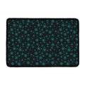 Blue Bitcoin Pattern Print Kitchen Mat