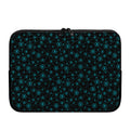 Blue Bitcoin Pattern Print Laptop Sleeve