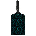 Blue Bitcoin Pattern Print Luggage Tag