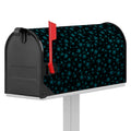 Blue Bitcoin Pattern Print Mailbox Cover
