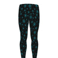Blue Bitcoin Pattern Print Men's Leggings