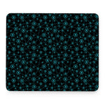 Blue Bitcoin Pattern Print Mouse Pad