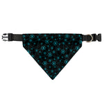 Blue Bitcoin Pattern Print Over The Collar Dog Bandana