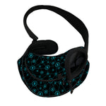 Blue Bitcoin Pattern Print Pet Sling Carrier