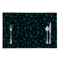Blue Bitcoin Pattern Print Placemat