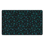 Blue Bitcoin Pattern Print Polyester Doormat