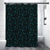 Blue Bitcoin Pattern Print Premium Shower Curtain