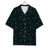 Blue Bitcoin Pattern Print Rayon Hawaiian Shirt